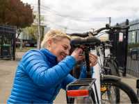 All of our guides receive focused training every season, on our current fleet of bikes and loading procedures for our bespoke trailers |  Izzi Barton