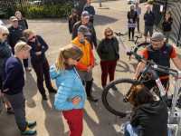 All of our guides receive focused training every season, on our current fleet of bikes and loading procedures for our bespoke trailers |  Izzi Barton